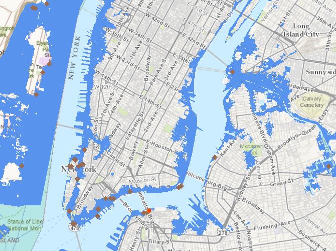 FEMA Map of Affected Area by Hurricane Sandy